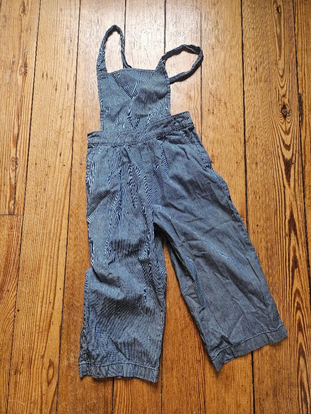 Fun Pinstriped Tea Overalls!